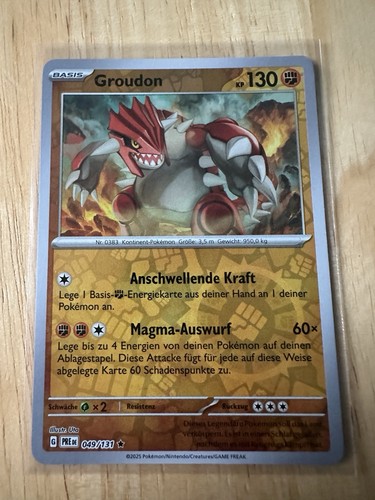 Groudon reverse holo pre - groudon,