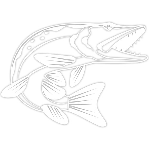 Fisch aufkleber 4x20 9cm - aufkleber, 29,4x20,9cm