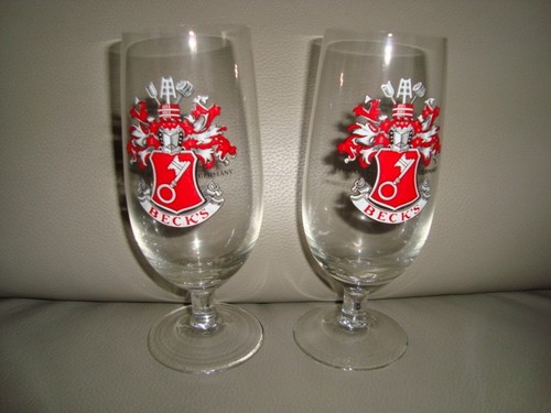 Biergläser becks pilsener - 2x,