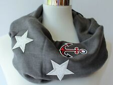 6X Konvolut Damen Schal Langschal Schal Halstuch Tuch Damenschal Uni Anker Stern
