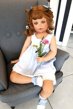 Künstlerpuppe Pusteblümchen von Monika Levenig, 80 cm, + Zertifikat, wie neu!