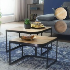 FineBuy Couchtisch Massivholz