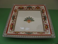 Hutschenreuther, Louvre * Gebäckschale, quatratisch * Frohe Weihnachten