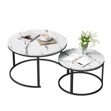 2er Set 80x80 cm Couchtisch