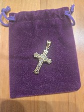 KETTE KREUZ ANHÄNGER GELB