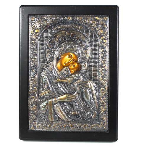 Byzantinische ikone 950 silber - byzantinische,