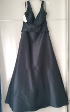 Langes Abendkleid Emmerling Taft Schwarz Größe 42 Ungetragen