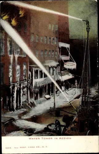 Water tower action - water,