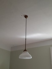 Berliner Messinglampe Hängeleuchte Esszimmerlampe mit Patina