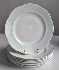 Villeroy & Boch Delta Speiseteller Essteller Bone China Mint Grün Art Deco 8 X