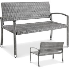 Gartenbank wetterfest Rattan