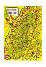 AK Ansichtskarte Wanderkarte Schwarzwald