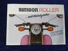 Simson SR 50, SR 80 Prospekt 4 Seiten