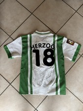 WERDER BREMEN  1996/97 Retro-Trikot – Größe XXS , Andreas Herzog , Autogramm