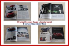Hyundai Genesis Coupe Literaturpaket - 5 komplette Zeitschriften