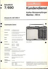 Nordmende Service Manual für Mambo 49m   7.690  Copy
