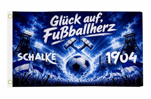 Fahne flagge glück auf - glück,