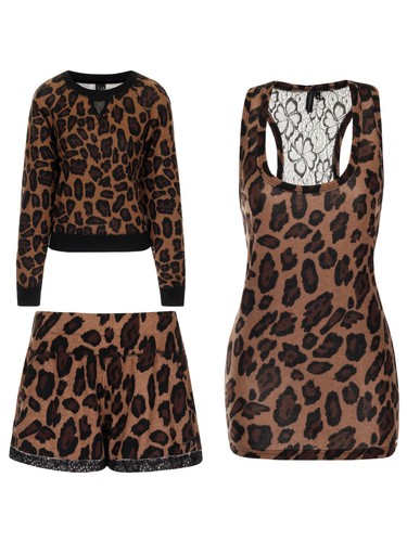 Damen leopardenmuster lounge - damen,