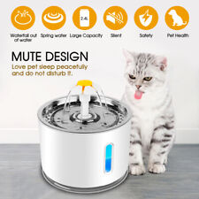 Trinkbrunnen Haustier Automatisch Wasserspender 2.4L für Katzen Hunde mit Filter