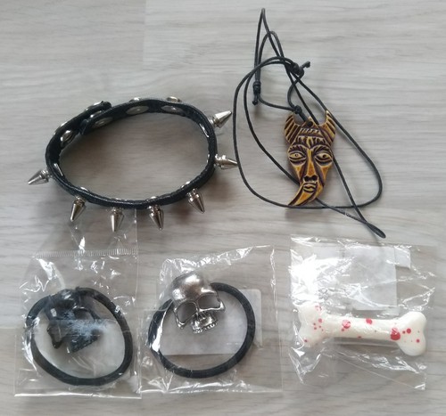 Gothic schmuck set totenkopf - schmuck,
