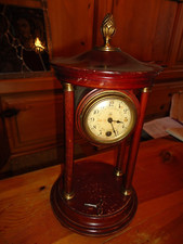 Pfeilkreuz Junghans Säulenuhr H 34cm B 17cm