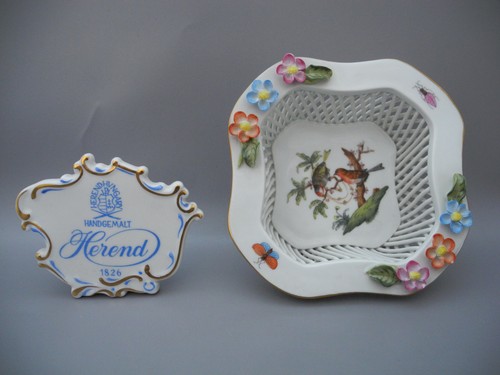 Herend korbschale rothschild - herend,