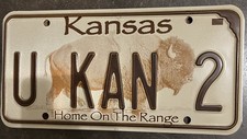 Kansas Autokennzeichen License