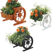Pflanzkübel wagenrad holz - wagenrad,