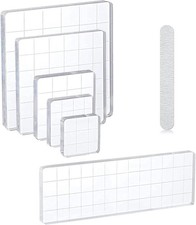 6 Stück Acryl Stempelblock