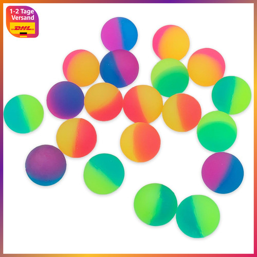 Gummiball 25mm bunt stück - 25mm,
