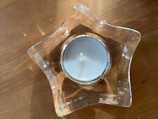 Rosenthal Tischlicht Stars Glas klar 10,8 cm Teelichthalter Stern Weihnachten