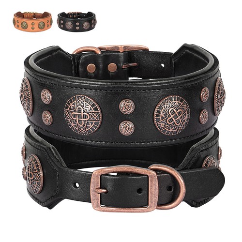 Hundehalsband lederhalsband - hundehalsband,