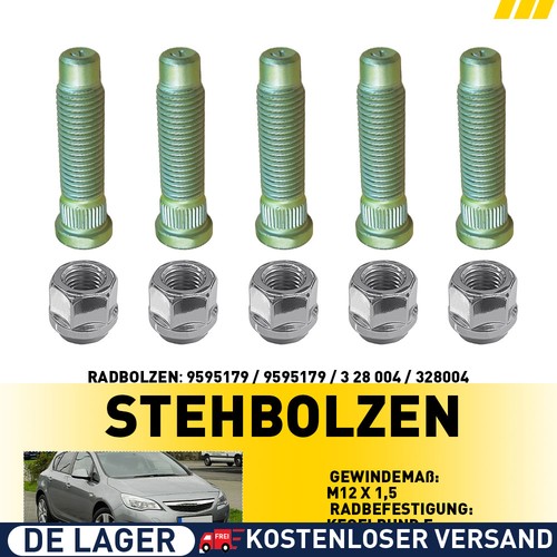 Radmuttern stehbolzen - 5x,