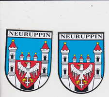 2 x Aufkleber Stadt Wappen