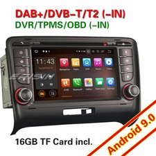 4-Kern Android 9.0 Autoradio WiFi DVB-T2 OBD2 TPMS SWC DAB+ Navi Für AUDI TT MK2