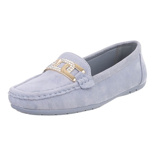 Damen mokassins mit strass - mokassins,
