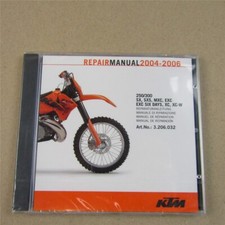 orig KTM 250 300 SX SXS MXC EXC Six Days XC XC-W Reparaturanleitung 2004 - 2006