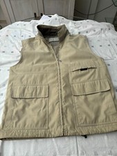 Herren ärmellose Weste Outdoorweste Trekkingweste Travelweste beige Größe 52