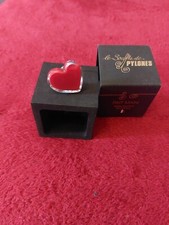 Pylones Ring Herz rot Flüssigkeit groß neu OVP Größe verstellbar Liebe Geschenk 