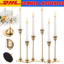 6er-Set Kerzenhalter Set Gold