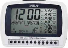 MIRAC AZAN Tischuhr - Automatische Gebetsuhr - 2000 Städte - 7 Azan Akzente 