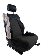 Audi A3 S3 8P 2/3-Türer Sitz vorne rechts Beifahrersitz Teilleder Leder schwarz