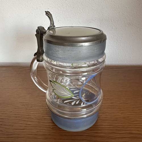 Antiker glas bierkrug - antiker,