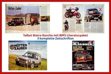 Talbot Matra Rancho mit 80PS Literaturpaket - 3 komplette Zeitschriften