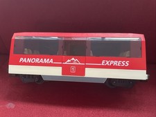 Playmobil Eisenbahn Panorama Express 4124 RC Train roter Anhänger mit Glasdach
