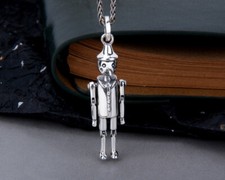 B37 Anhänger Puppe Clown beweglich 925 Sterlingsilber