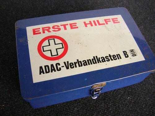 Adac metal blue red cross - metal,