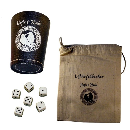 Würfelbecher set hugin - set, "hugin