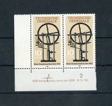 DDR Nr.2957 DV ** ECKRANDPAAR DAMPFMASCHINE DRUCKVERMERK (162747)
