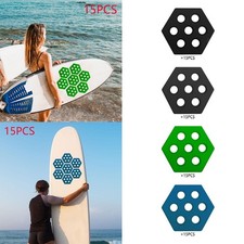 15 Stück Hexagon Surfboard Pads Waxless für Kiteboards Longboard Skimboards